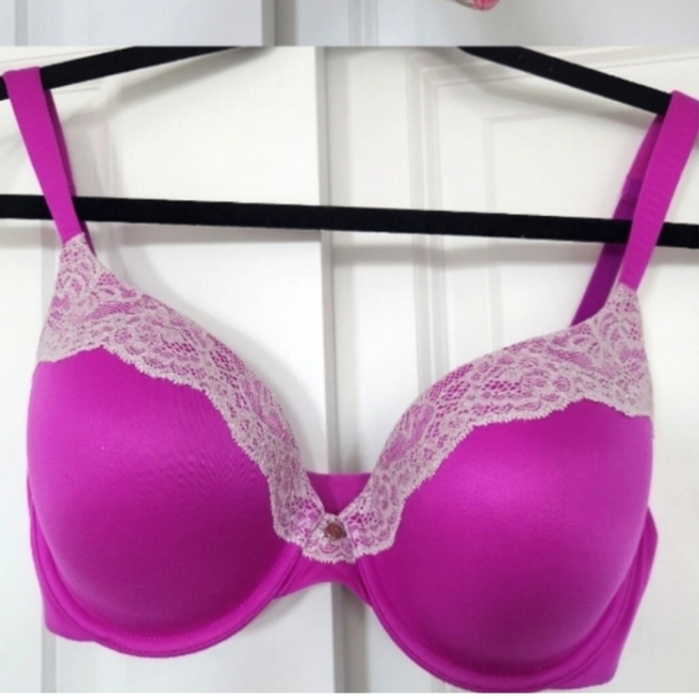 Body By Victoria's Secret bras 34D purple silver lace